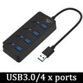 MEGATECH, 4x USB (3) Hub, USB-A, vypínač