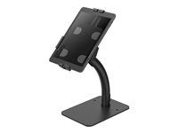 Stojan - pro tablet - uzamykatelný - ocel - černá - velikost obrazovky: 7.9" - 11" - na stůl