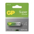 Baterie AA (R6) alkalická GP Super 4ks