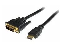 Kabel adaptéru - DVI-D s piny (male) do HDMI s piny (male) - 50 cm - dvojnásobně stíněný - černá