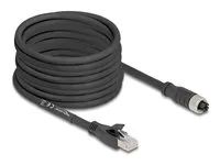 M12 Cable X-coded 8 pin female to RJ45 p