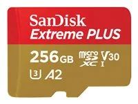 Paměťová karta flash (adaptér microSDXC na SD zahrnuto) - 256 GB - A2 / Video Class V30 / UHS-I U3 / Class10 - microSDXC UHS-I