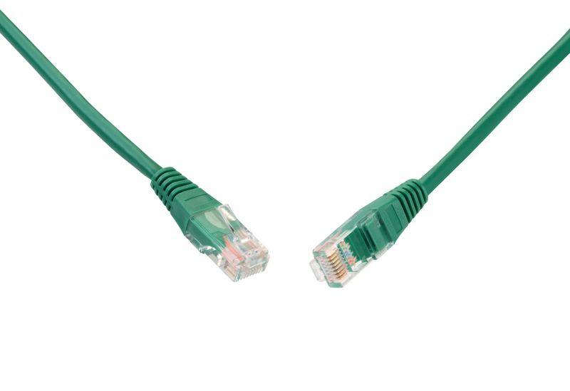 SOLARIX patch kabel CAT5E UTP PVC 5m zelený non-snag proof