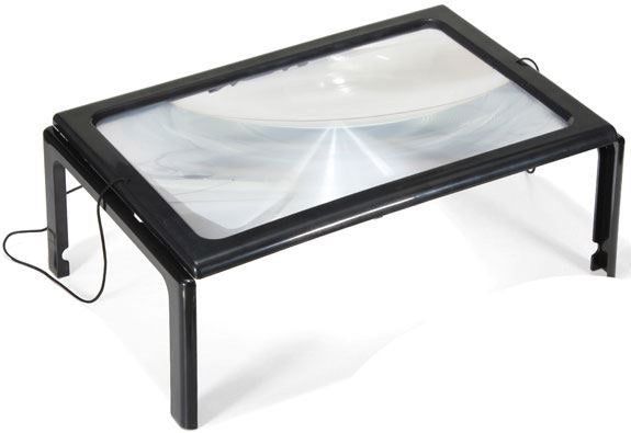 Čtecí lupa A4 v rámečku s LED světlem TIPA 2121
