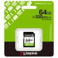 KINGSTON Canvas Select+ SD karta, 64 GB, 100MB/s
