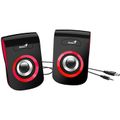 GENIUS SP-Q180, Reproduktory, USB, 6W, červené
