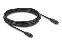 Delock - Digitální audio kabel (optický) - TOSLINK s piny (male) do TOSLINK s piny (male) - 5 m - optické vlákno - cerná