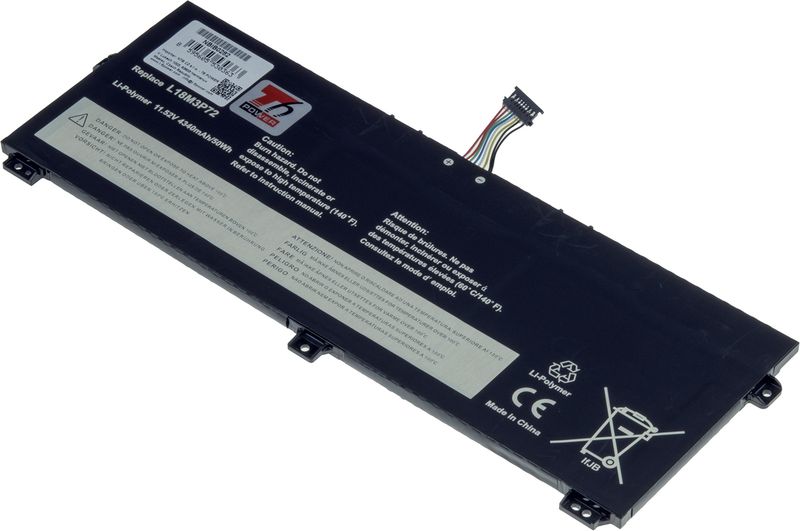 Baterie T6 Power pro Lenovo ThinkPad X13 Yoga Gen 1, X390 Yoga, 4340mAh, 50Wh, 3cell, Li-Pol