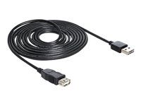 Prodlužovací šňůra USB - USB (F) do USB (M) - USB 2.0 - 5 m - černá