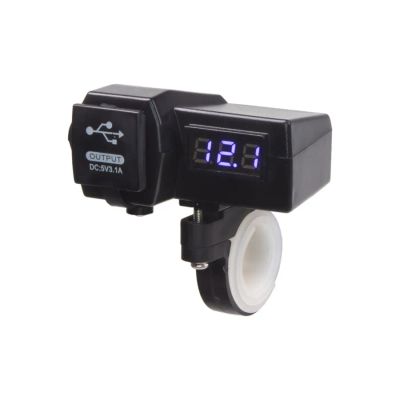 USB nabíječka STU 34702 s voltmetrem na motocykl