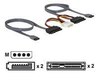 Kabel SATA - Serial ATA 150/300 - 4 pinové interní napájení, SATA do SATA combo (F) - 50 cm