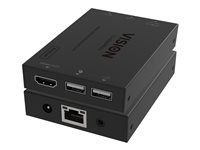KVM / audio / infračervený extender - receiver - přes CAT 6 - USB - až 150 m