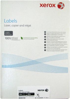 XEROX samolepici štítky A4 100 listu
