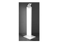 Compulocks - Stojan - pro tabletový kryt - brandable - kov - bílá - velikost obrazovky: až 24" - podlahové provedení - s Lighting Kit