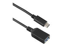 USB adaptér - USB-C (M) do USB typ A (F) - USB 3.1 Gen 1 - 3 A - 15 cm - černá - Evropa