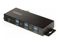 Rozbočovač - 6 x USB 3.2 Gen 2 + 1 x USB 3.2 Gen 1 - desktop, lze montovat na konzolu DIN, pro připevnění na zeď - kompatibilní s TAA