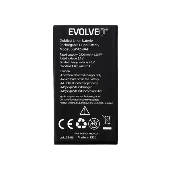 EVOLVEO orig. baterie 2500 mAh pro StrongPhone X5