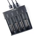GEMBIRD Ni-MH + Li-ion Fast Battery Charger, černá