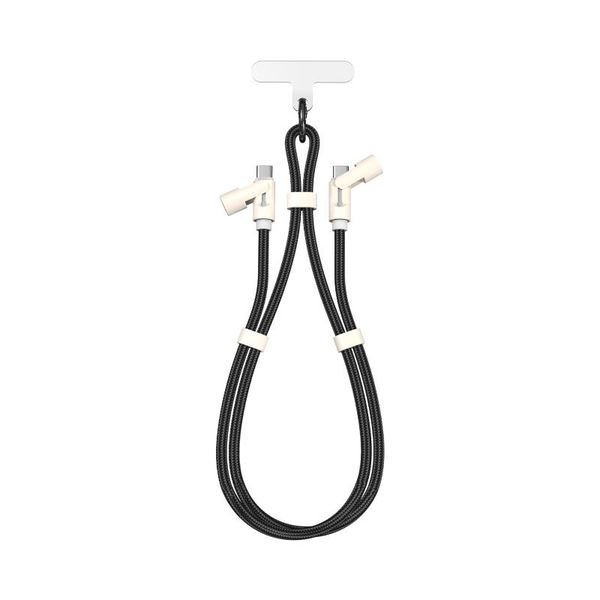 SBOX LANYARD Kabel USB-C/USB-C, 60W, 1.5m, černý