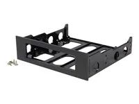 Mount 3.5" HDD in 5.25" Bay - Hard Drive Mounting Bracket w/ Mounting Screws (BRACKETFDBK) - Bay adaptér pro datový sklad - černá - pro P/N: 25SATSAS35HD, 35FCREADBU3, 35SAT225S3R, HSB225S3R, S251BU31REM, SATBP125VP
