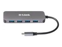 Rozbočovač - 4 x SuperSpeed USB 3.0 + 1 x USB-C (napájení) - desktop