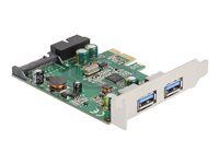 PCI Express x1 Card to 2 x external USB