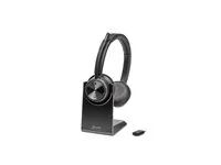 Savi 7300 series - náhlavní souprava - náhlavní - DECT - bezdrátový - adaptér USB-A přes DECT - černá - certifikováno UC