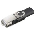 HAMA Rotate, USB Klíč, 8GB, stříbrný/černý