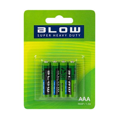Baterie AAA (LR03) Zn-Cl BLOW Super Heavy Duty 4ks / blister