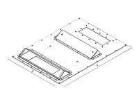 Redukce pro montáž klimatizace X3 X4 600x10001200 do hloubky rozv. II. RAL7035