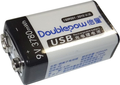 Nabíjecí Li-Ion 9V 420mAh baterie 6F22, Doublepow, napájení USB-C