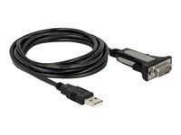 USB / sériový kabel - USB (M) do DB-9 (M) - 3 m - křídlové šrouby