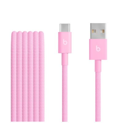 Beats USB-A / USB-C Woven Cable (1.5m) - Power Pink