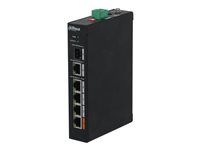 Přepínač - neřízený - 4 x 10/100 (PoE) + 1 x gigabitů SFP + 1 x 10/100/1000 - desktop - PoE (60 W)