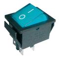 Kývavý přepínač 2pol./4pin ON-OFF 250V/15A provedení modrý
