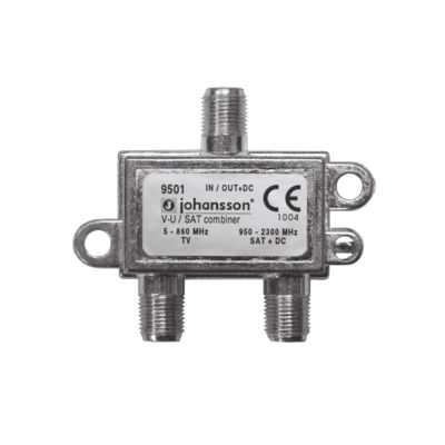 Satelitní slučovač 9501 Johansson, 1xSAT IF+1xTV terr., vnitřní