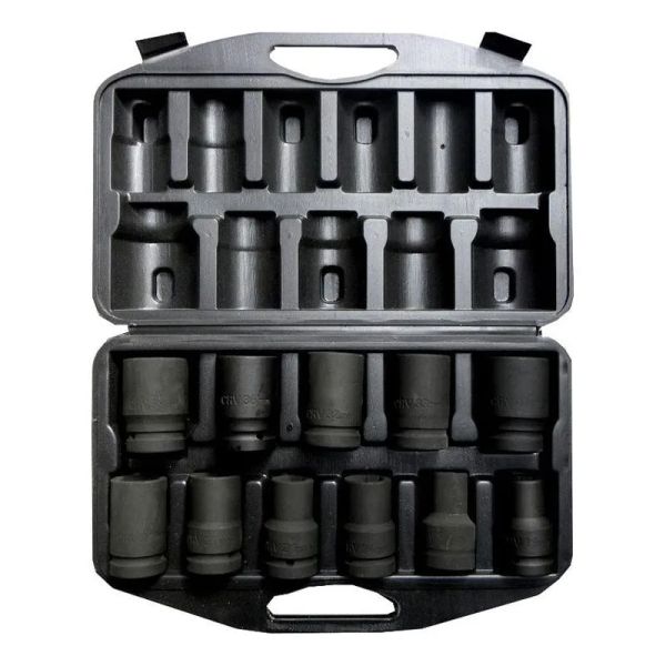 Sada nástrčných hlavic 17-41 mm GEKO G10076 11 ks