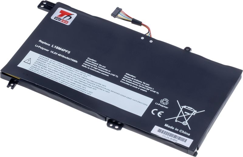 Baterie T6 Power pro Lenovo IdeaPad S540-15IML, S540-15IWL GTX 81SW, 4610mAh, 70Wh, 4cell, Li-Pol