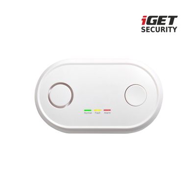 iGET SECURITY MP19 - bezdrátový detektor CO (oxid uhelnatý) pro alarm M6-4G, i samostatný