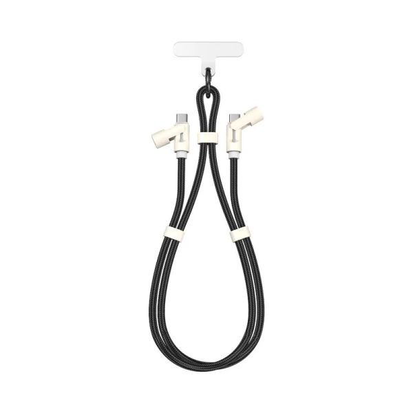 SBOX LANYARD Kabel USB-C/USB-C, 60W, 1.5m, černý