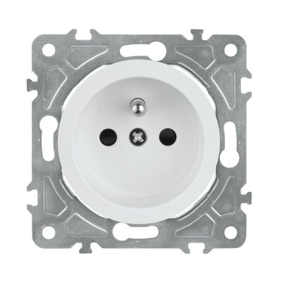 Zásuvka ELECTROMALT OVAL OVA1011W, bílá