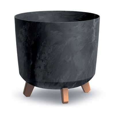 Květináč GRACIA TUBUS BETON EFFECT antracit 29,8cm