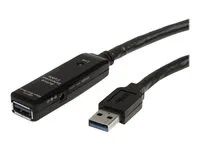 Shielded - Male to Female USB USB 3.1 Gen 1 Type A (5Gbps) Extender (USB3AAEXT10M) - Prodlužovací šňůra USB - USB typ A (M) do USB typ A (F) - USB 3.0 - 10 m - aktivní - černá - pro P/N: PEXUSB3S42V, PEXUSB3S44V, S352BU33HR, SVA5H2NEUA, USB3SAA3MBK