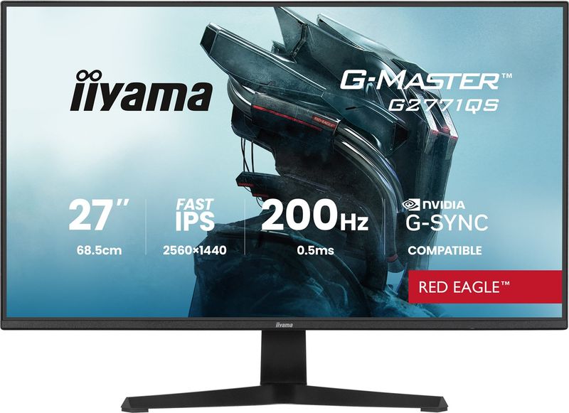 iiyama G-Master/G2771QS-B1/27"/IPS/QHD/200Hz/0,5ms/Černá/3R