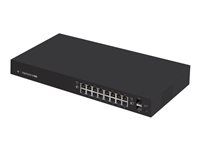 Přepínač - L3 - řízený - 16 x 10/100/1000 (PoE+) + 2 x gigabitů SFP - Lze montovat do rozvaděče - PoE+