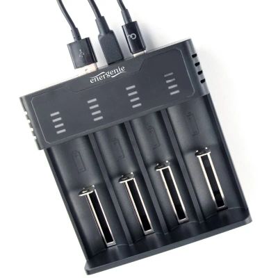 GEMBIRD Ni-MH + Li-ion Fast Battery Charger, černá