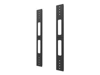Montážní sada (rozšiřující sada VESA) - pro plochý panel - ocel - černá - montáž na stěnu