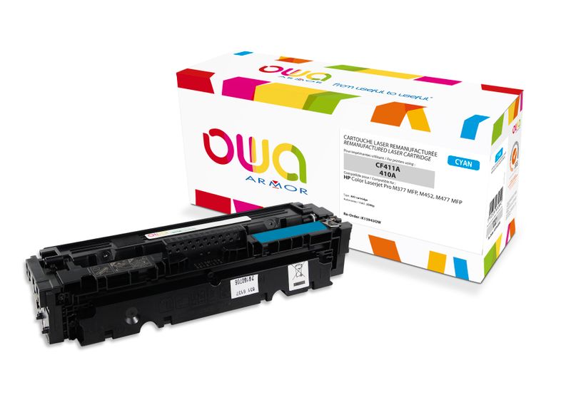 OWA Armor toner kompatibilní s HP CF411A, 2300st, modrá/cyan