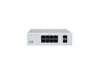 Přepínač - řízený - 8 x 10/100/1000Base-T + 2 x gigabitů SFP - Lze montovat do rozvaděče, pro připevnění na zeď, lze montovat na konzolu DIN, desktop - PoE+ (240 W)