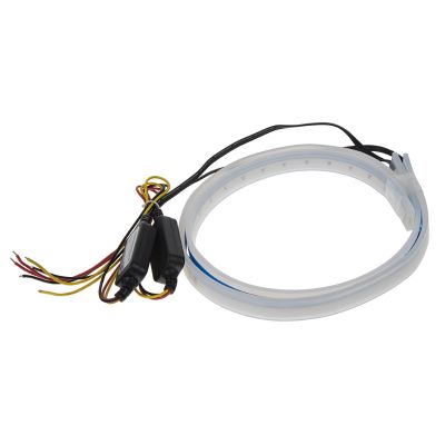 LED pásek CARCLEVER 96UN02 dynamické blinkry oranžová 45cm